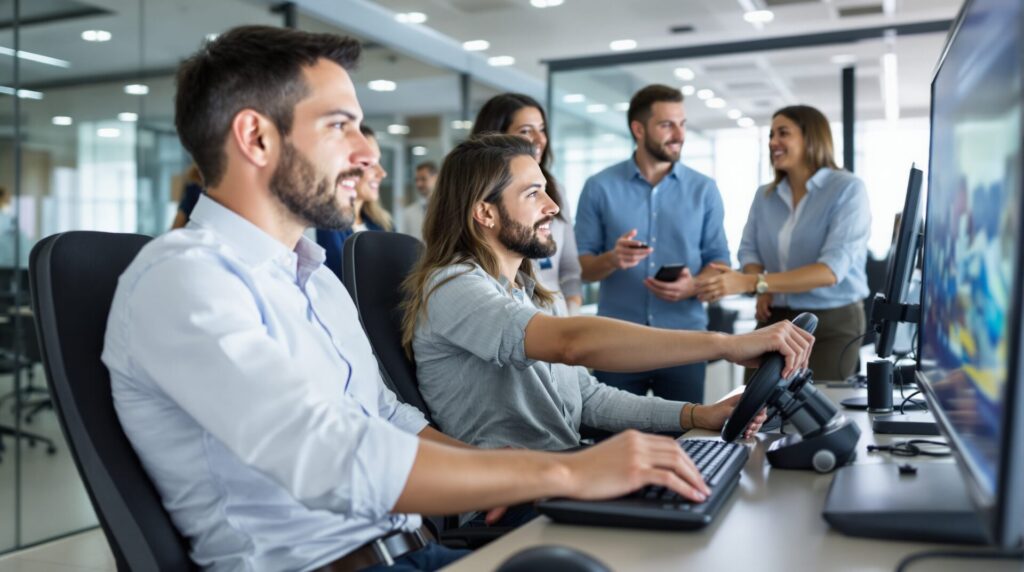 simulations de conduite pour équipes en team building d'entreprise